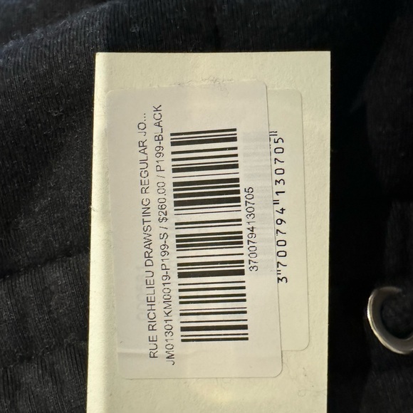 Maison Kitsuné RUE RICHELIEU DRAWSTING REGULAR JOG PANTS W Small - Picture 5 of 8